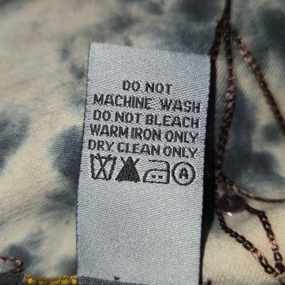 Vintage Alex K Tie Dye Embroidered Floral Sequin Jacket Women 1XL Boho Artsy Y2K - Picture 11 of 11